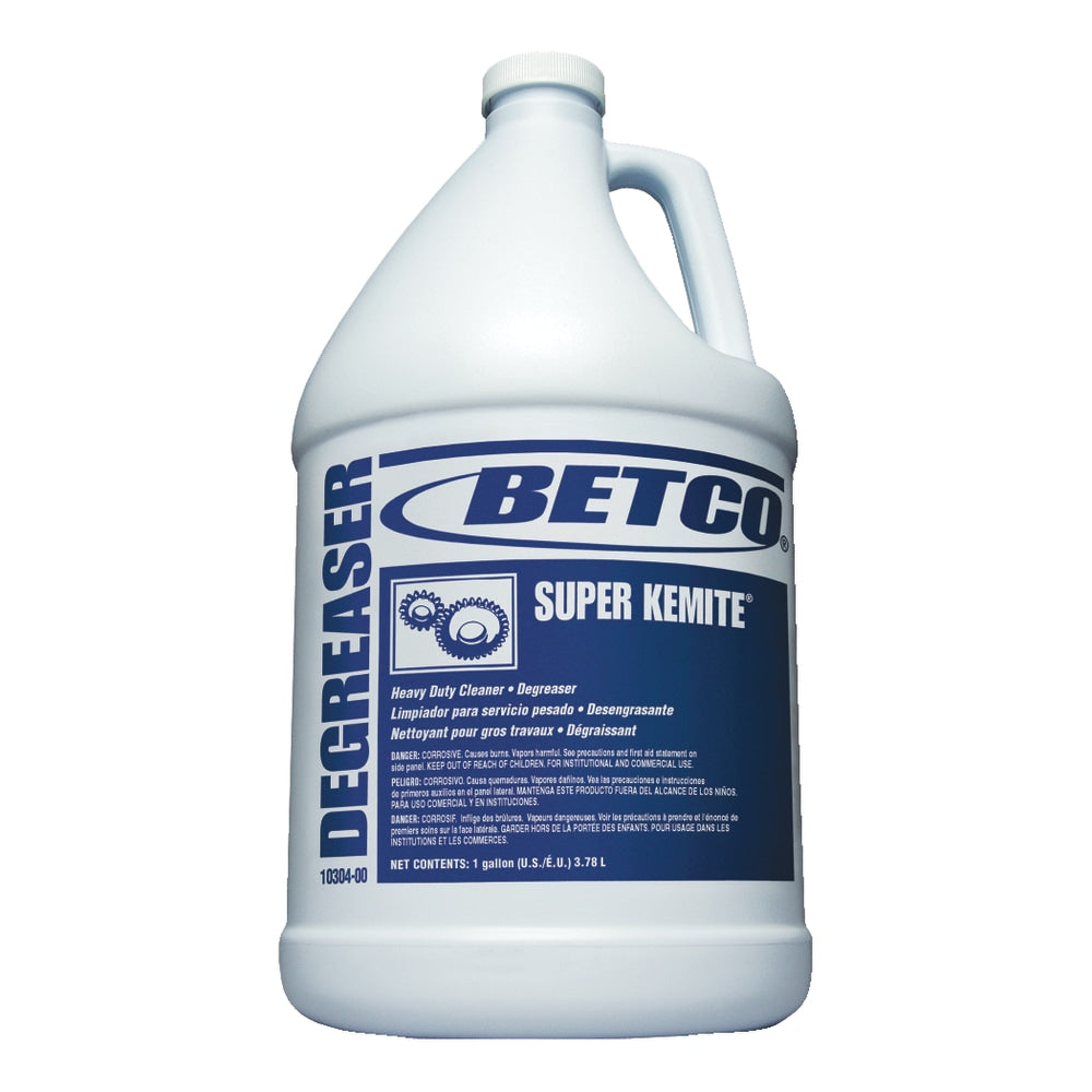 Betco Super Kemite Degreaser, Cherry Scent, 148 Oz Bottle, Case Of 4