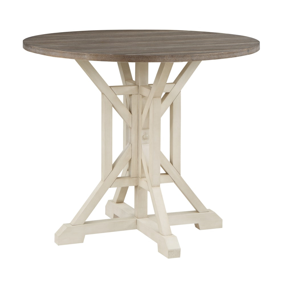 Coast to Coast Landings Dining Table, 36inH x 42inW x 42inD, Bar Harbor Cream