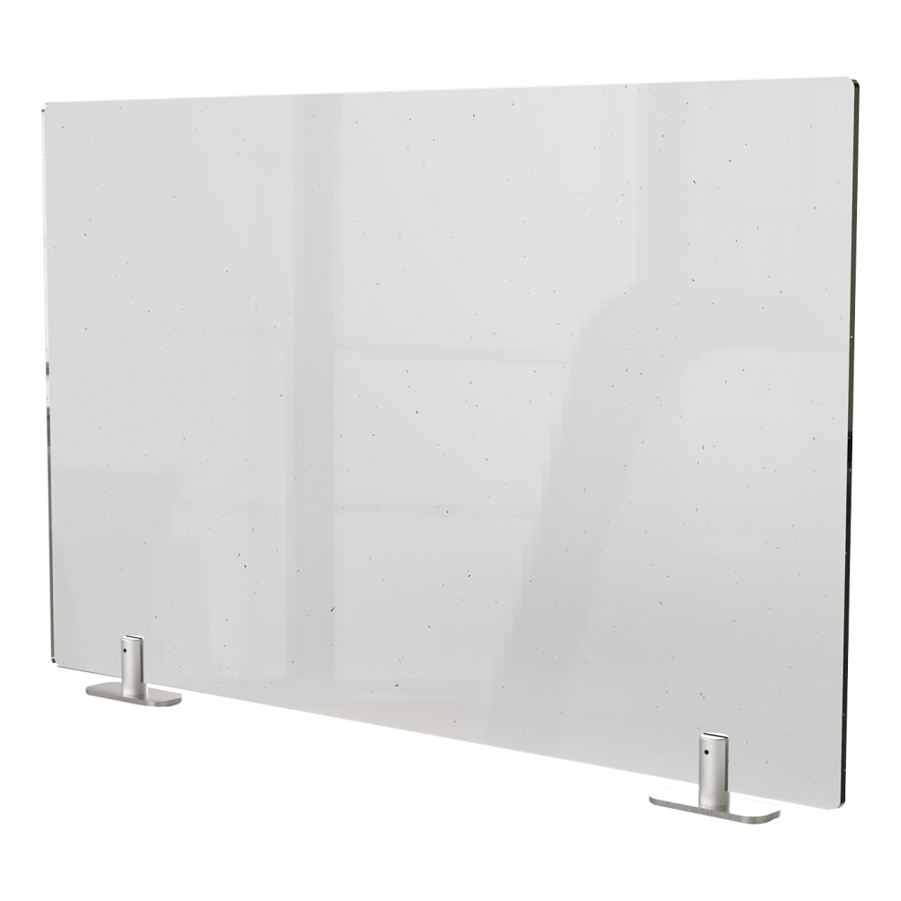 Ghent Partition Extender, With Tape, 18inH x 42inW x 1-1/2, Clear