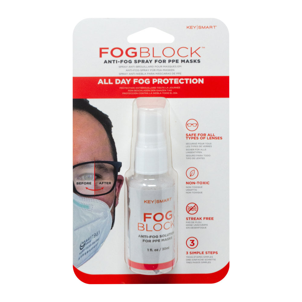 KeySmart FogBlock Anti-Fog Solution For PPE Masks, Pack Of 10