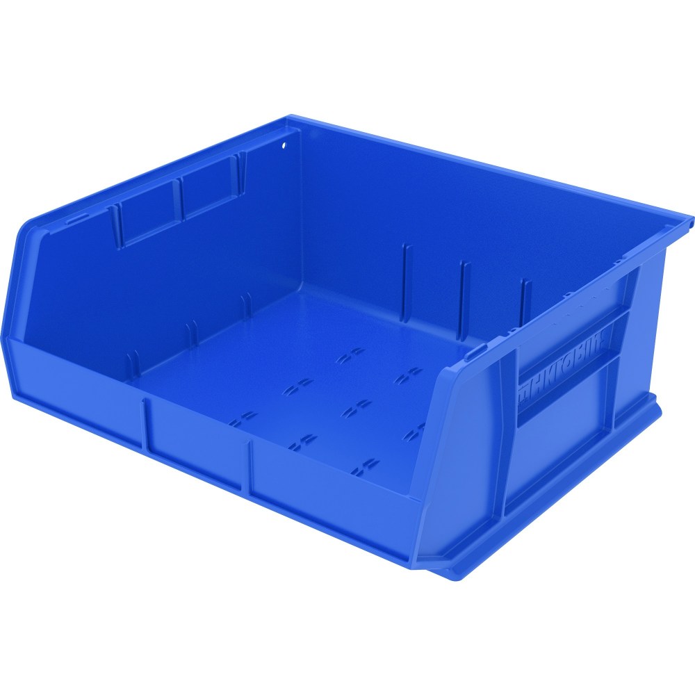 Akro-Mils AkroBin Storage Bin, Medium Size, 7in x 16 1/2in x 14 3/4in, Blue