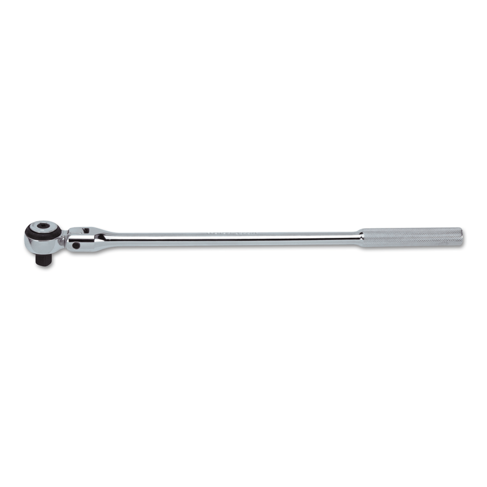 Round Flex-Head Ratchet Handles, 1/2 in Dr., 17 3/32 in, Full Polish