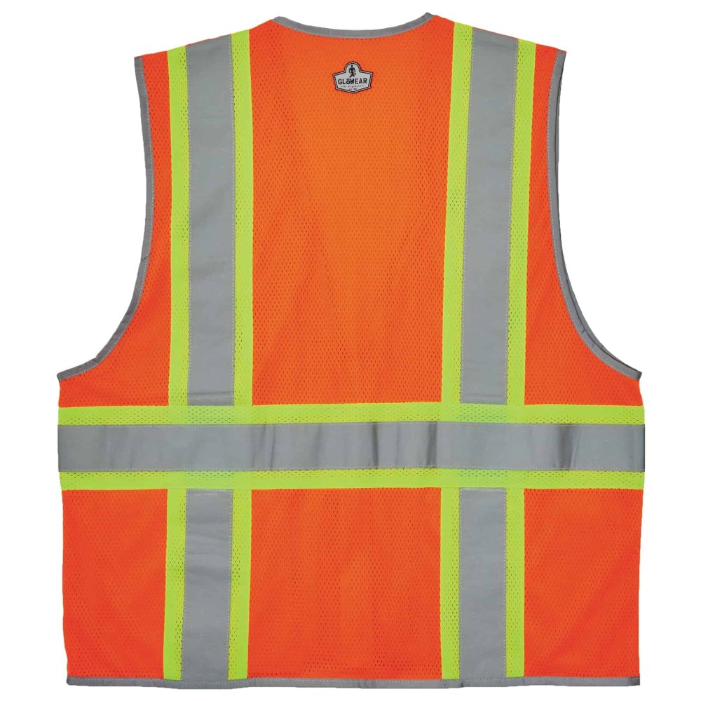 Ergodyne GloWear Safety Vest, 2-Tone, Type-R Class 2, 4X/5X, Orange, 8246Z