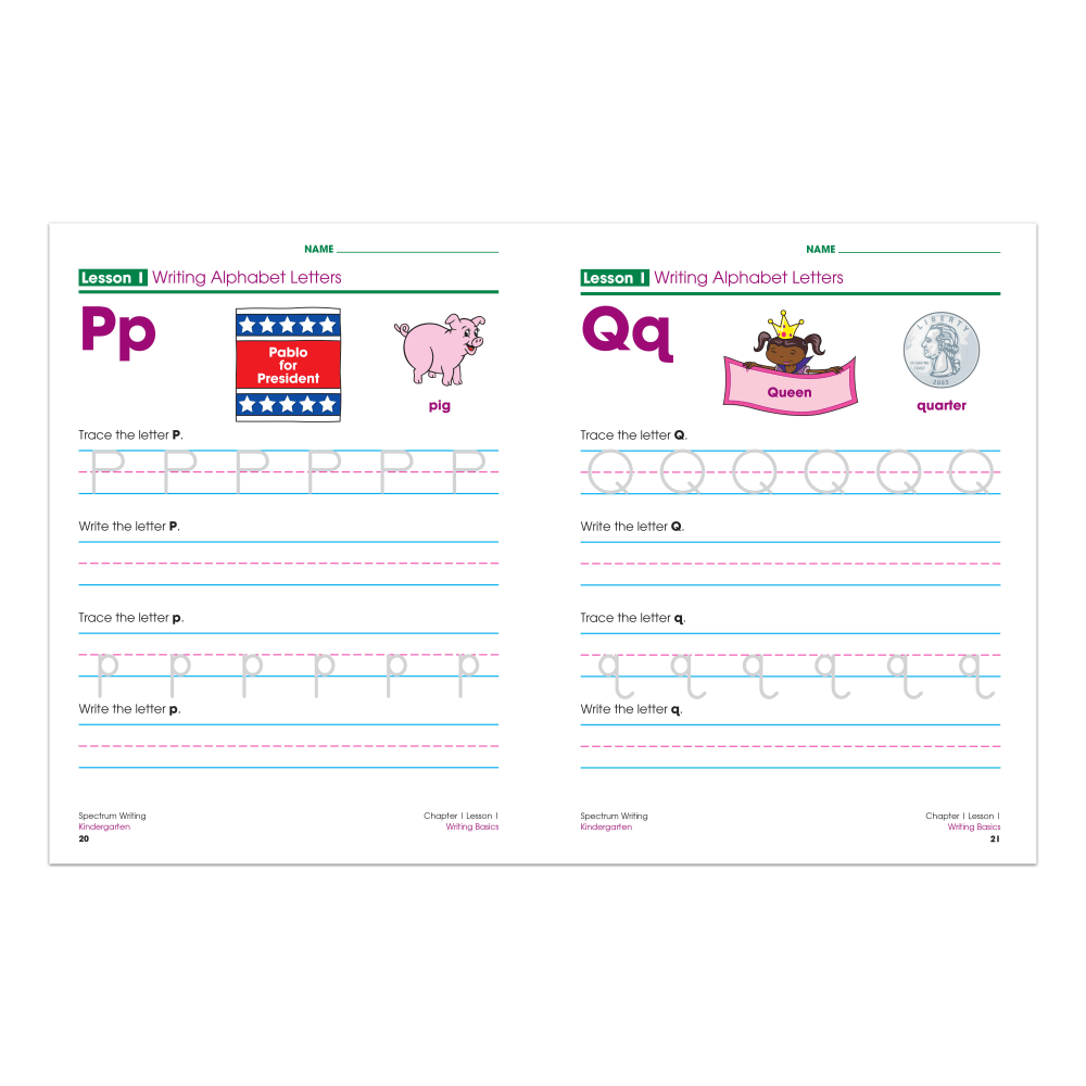 Spectrum Writing, Grade K