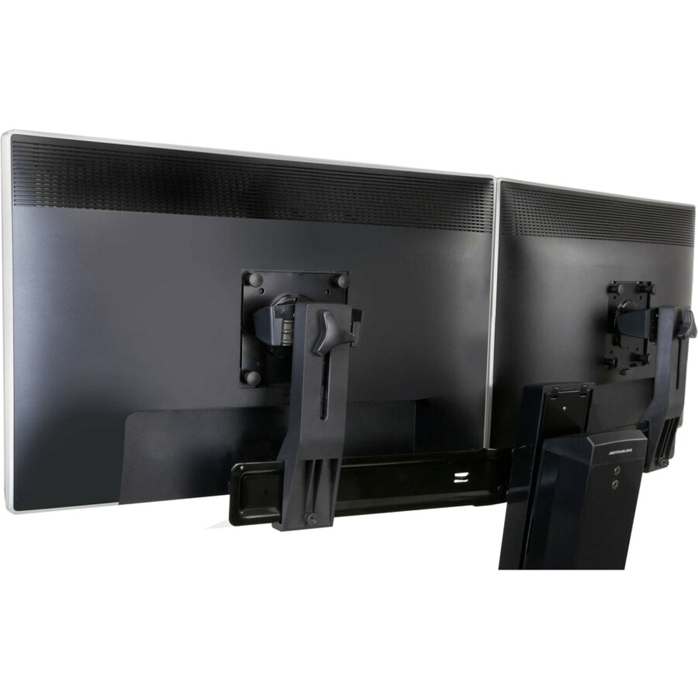 Ergotron Tall-User Kit for WorkFit Dual - Mounting kit (2 pivots, 2 riser brackets) - for 2 LCD displays - black - screen size: up to 24in - for WorkFit Dual Monitor Kit; WorkFit-A Dual with Worksurface+, with Suspended Keyboard, Dual