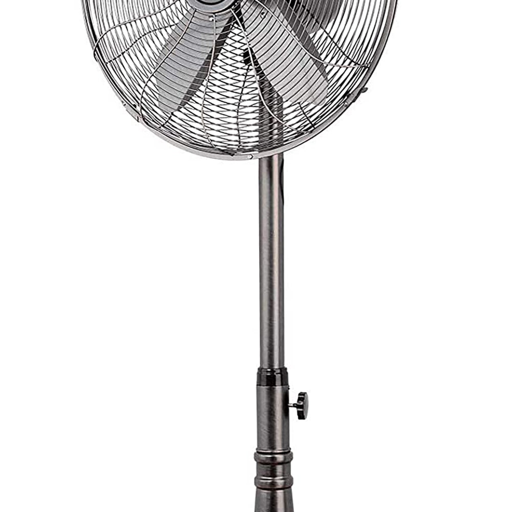 Optimus 16in Retro Oscillating Stand Fan, 30in x 19in, Oil-Rubbed Bronze