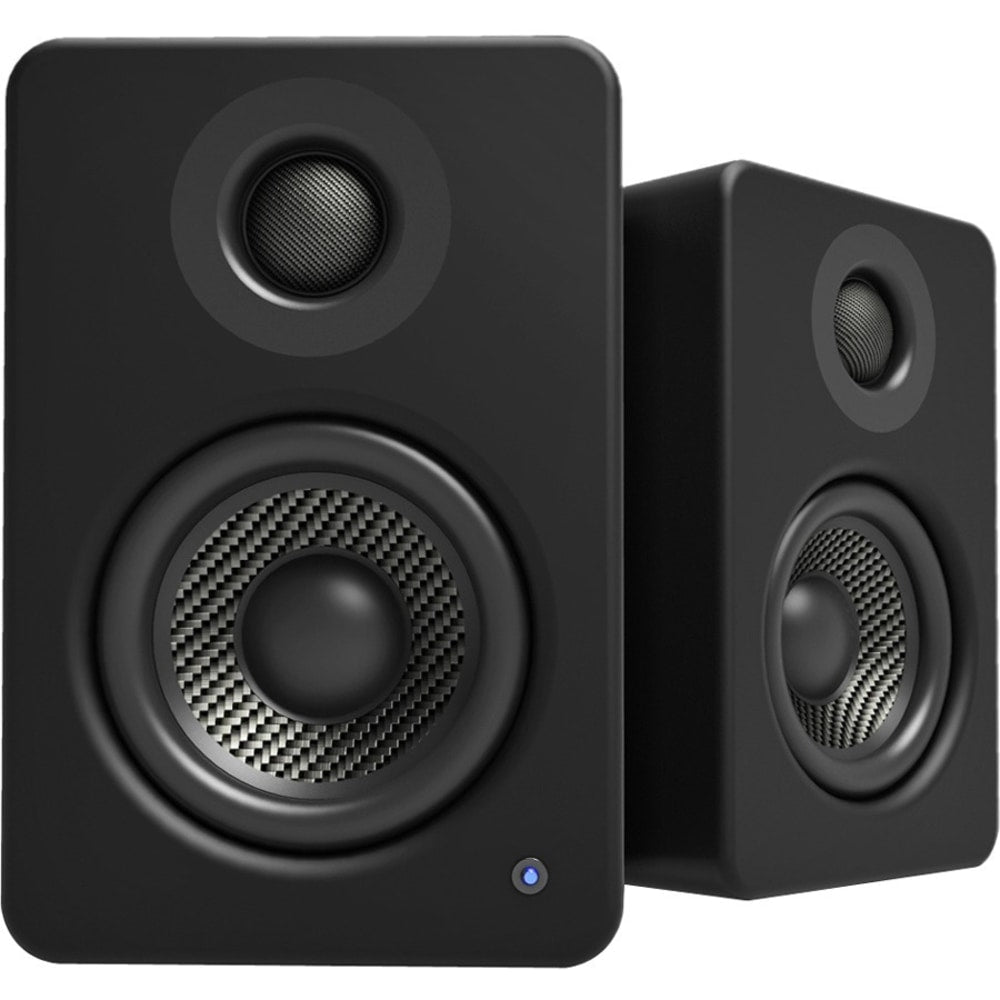 Kanto YU2MB 2.0 Speaker System - 50 W RMS - Matte Black - Stand Mountable - Desktop - 80 Hz to 20 kHz - USB - 1 Pack