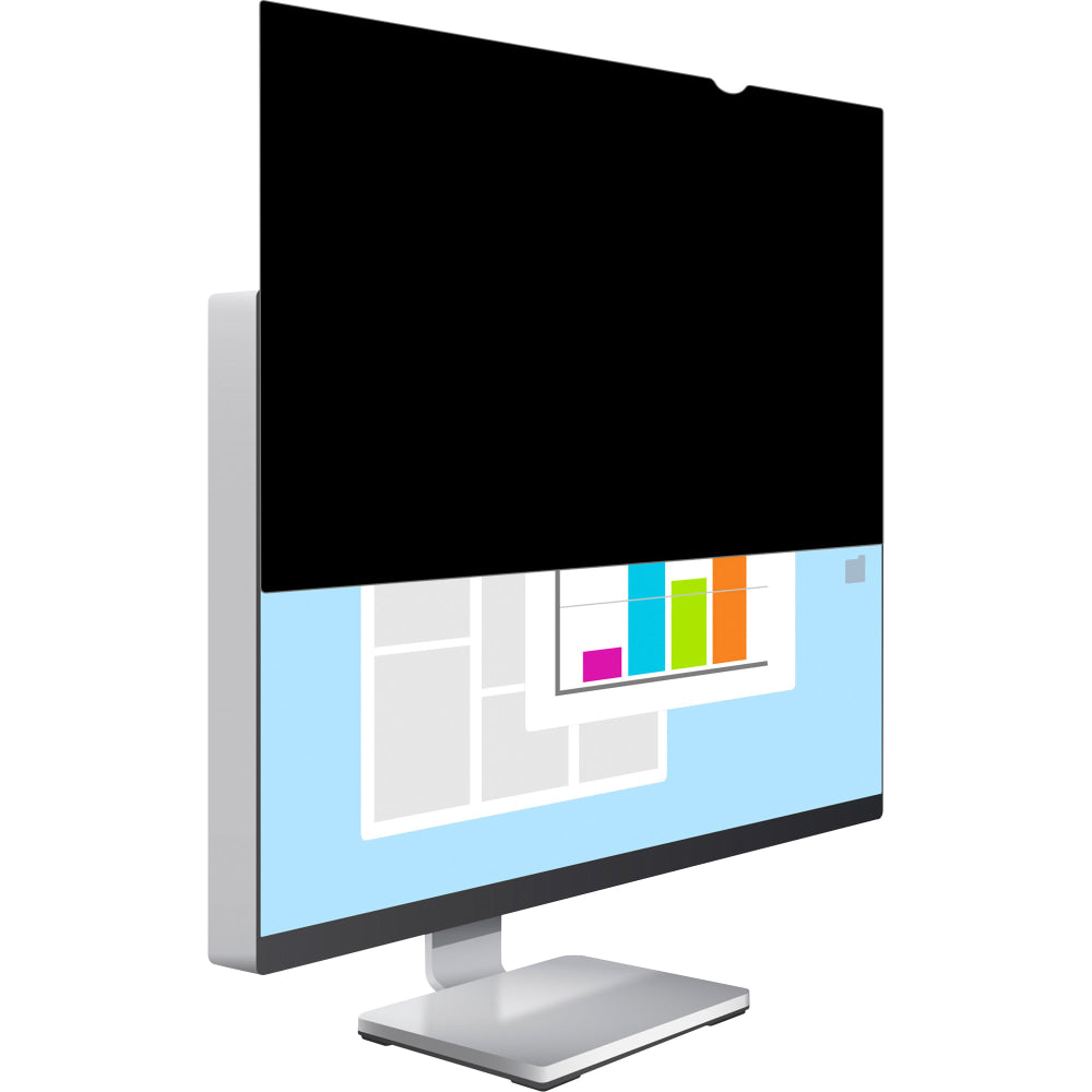 SKILCRAFT 23.8in Widescreen LCD Monitor Privacy Filter, Matte Black