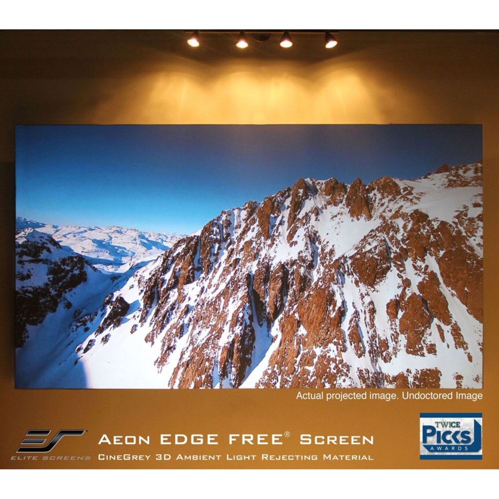 Elite Screens? Aeon - 100-inch 16:9, 4K Home Theater Fixed Frame EDGE FREE? Borderless Projection Projector Screen, AR100WH2in