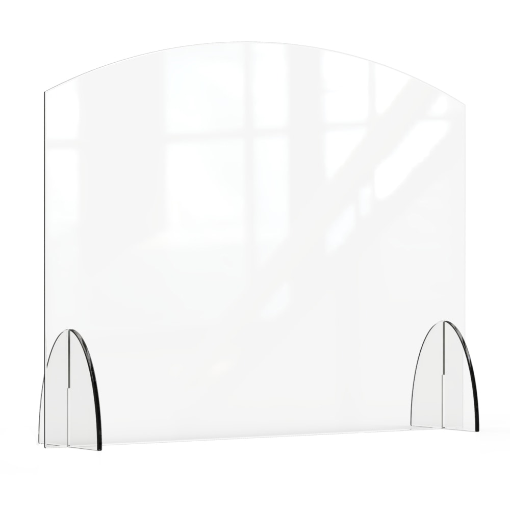 Rosseto Serving Solutions Avant Guarde Acrylic Sneeze Guard, 36in x 28in, Clear