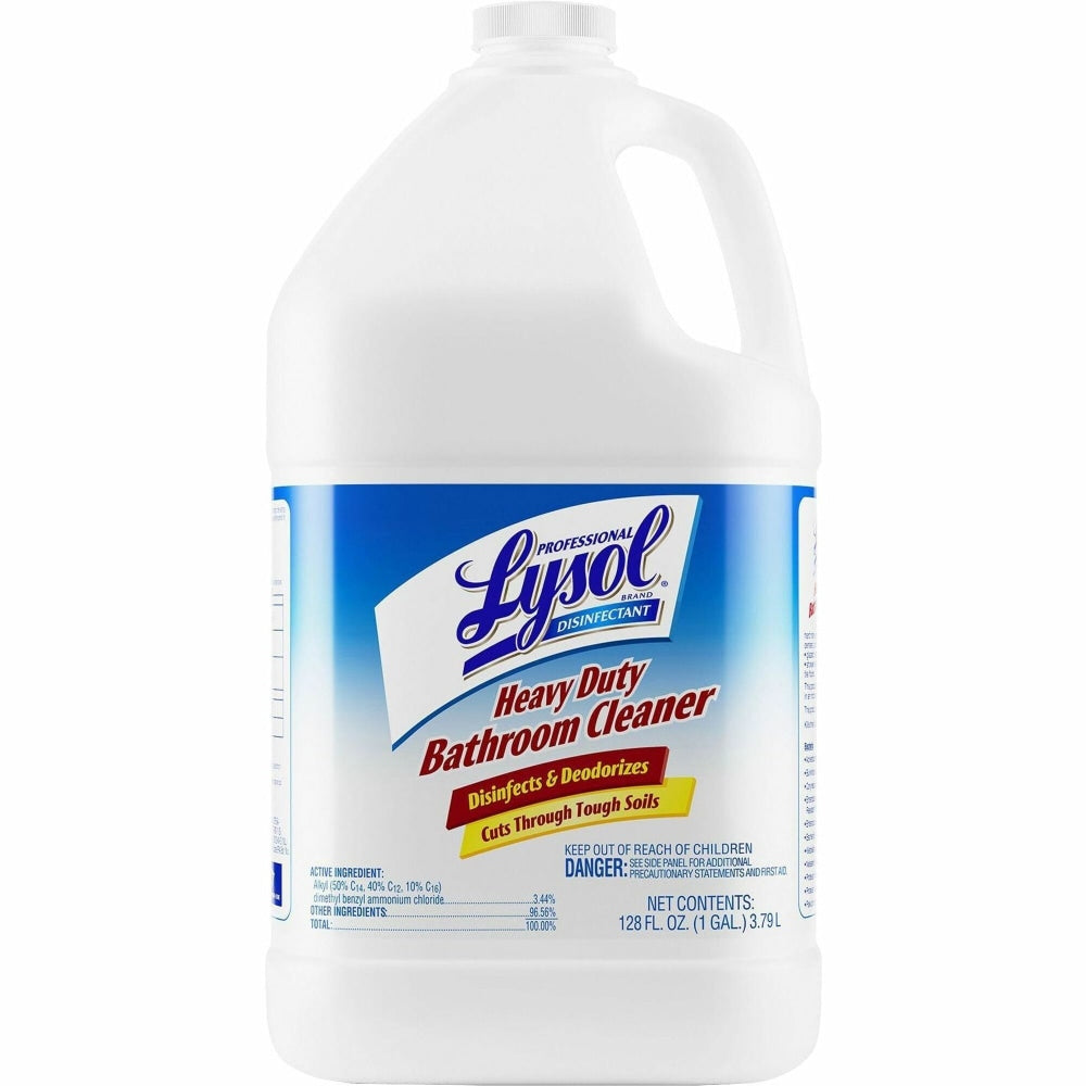 Lysol Professional Disinfectant Heavy Duty Bathroom Cleaner Concentrate, 128 Oz Bottle