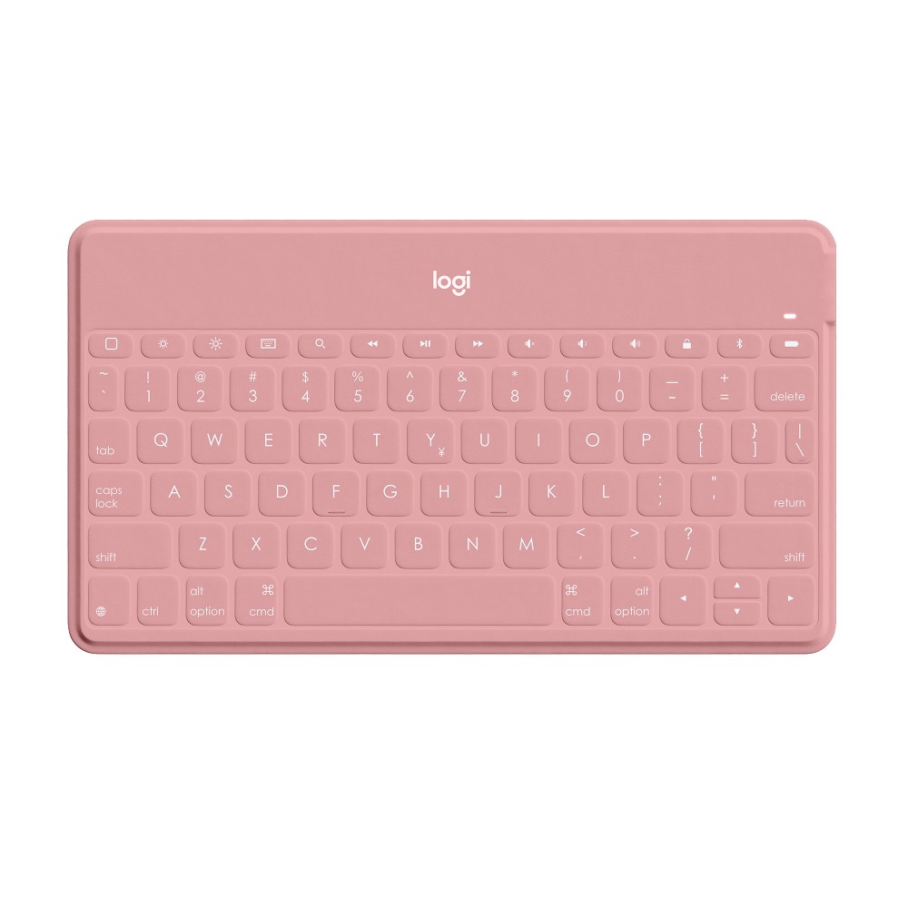 Logitech Keys-To-Go Keyboard - Wireless Connectivity -  iPad, iPhone, Apple TV - iOS - Scissors Keyswitch - Blush