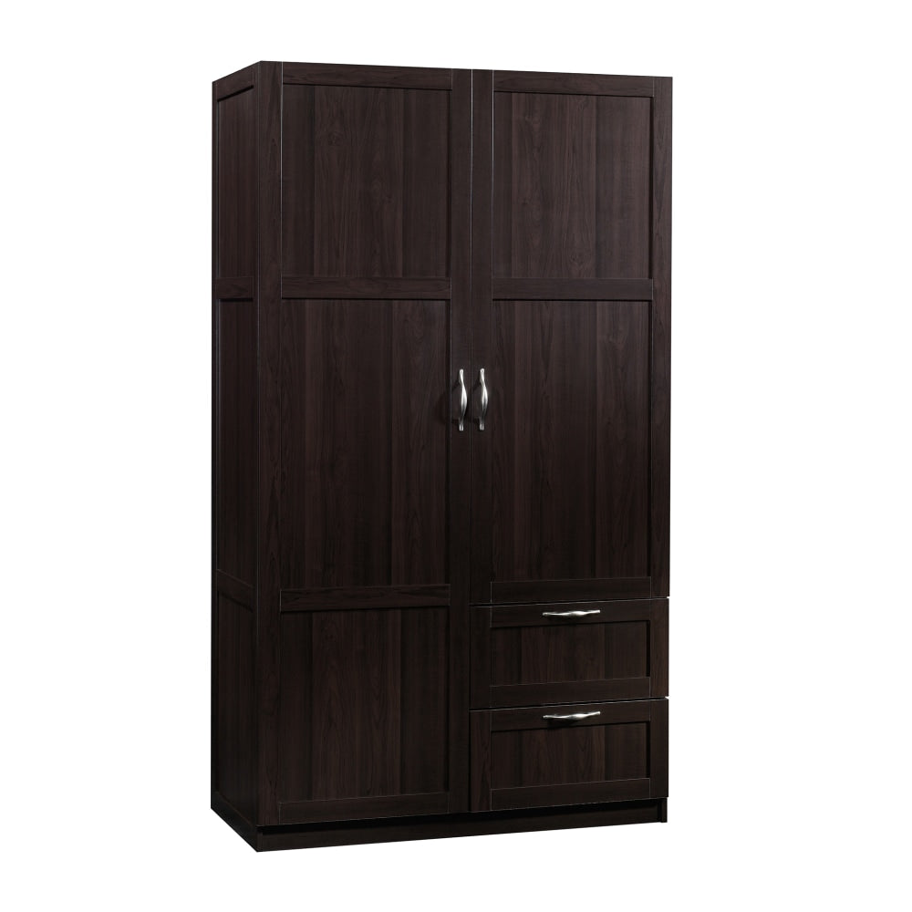 Sauder Select Storage Wardrobe Cabinet, 71-1/8inH x 40inW x 19-1/2inD, Cinnamon Cherry