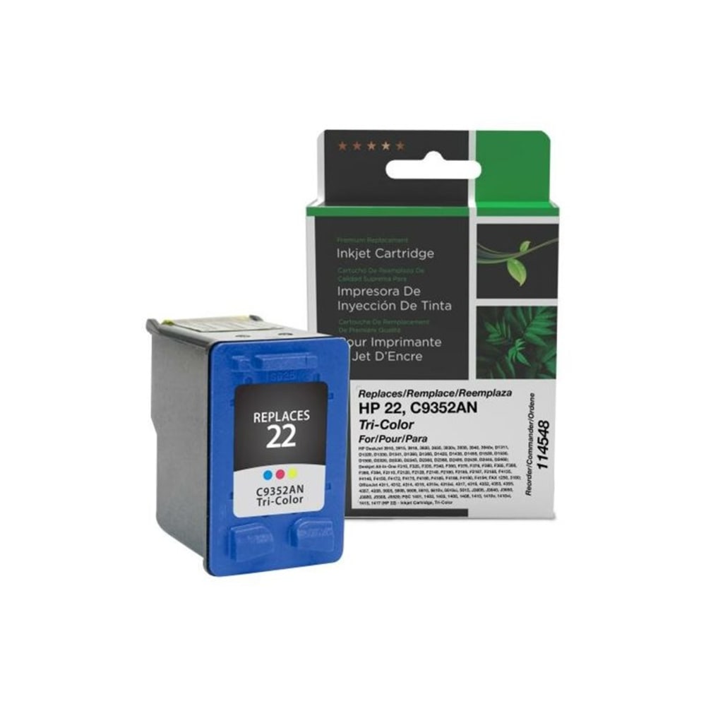 Clover Imaging Group Remanufactured Tri-Color Ink Cartridge Replacement For HP 22