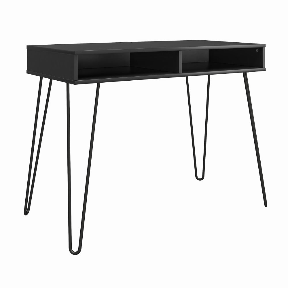 Ameriwood Home Owen 41inW Computer And Writing Desk With Storage, Black