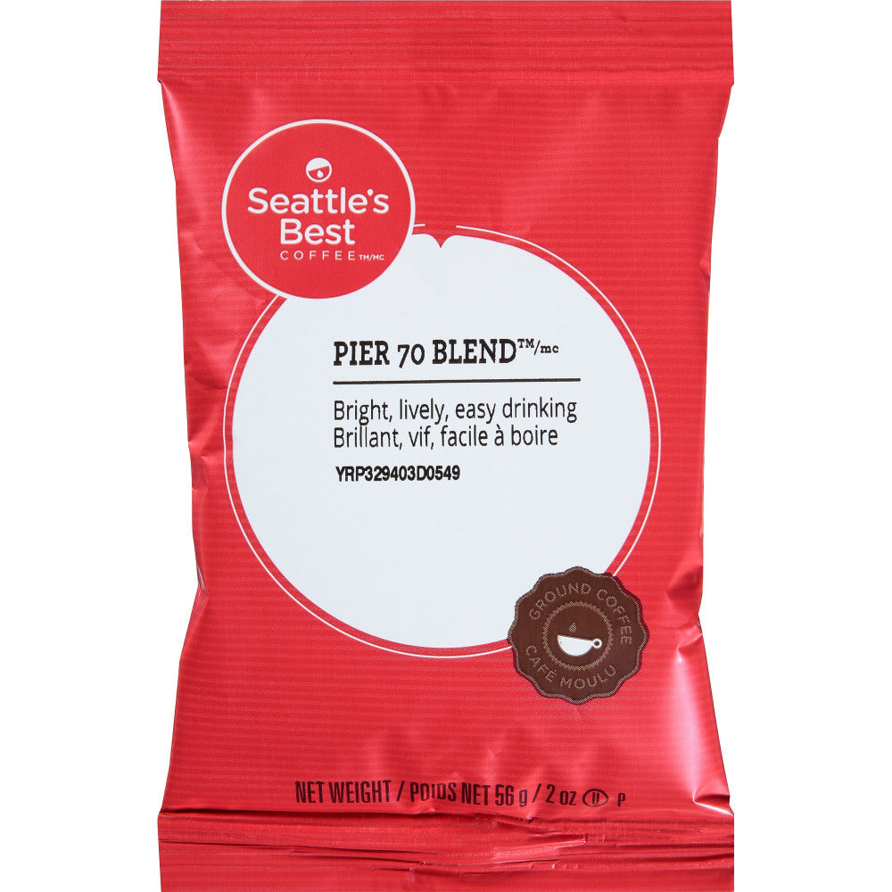 Seattles Best Coffee Single-Serve Coffee Packets, Level 2, Breakfast Blend, Carton Of 18