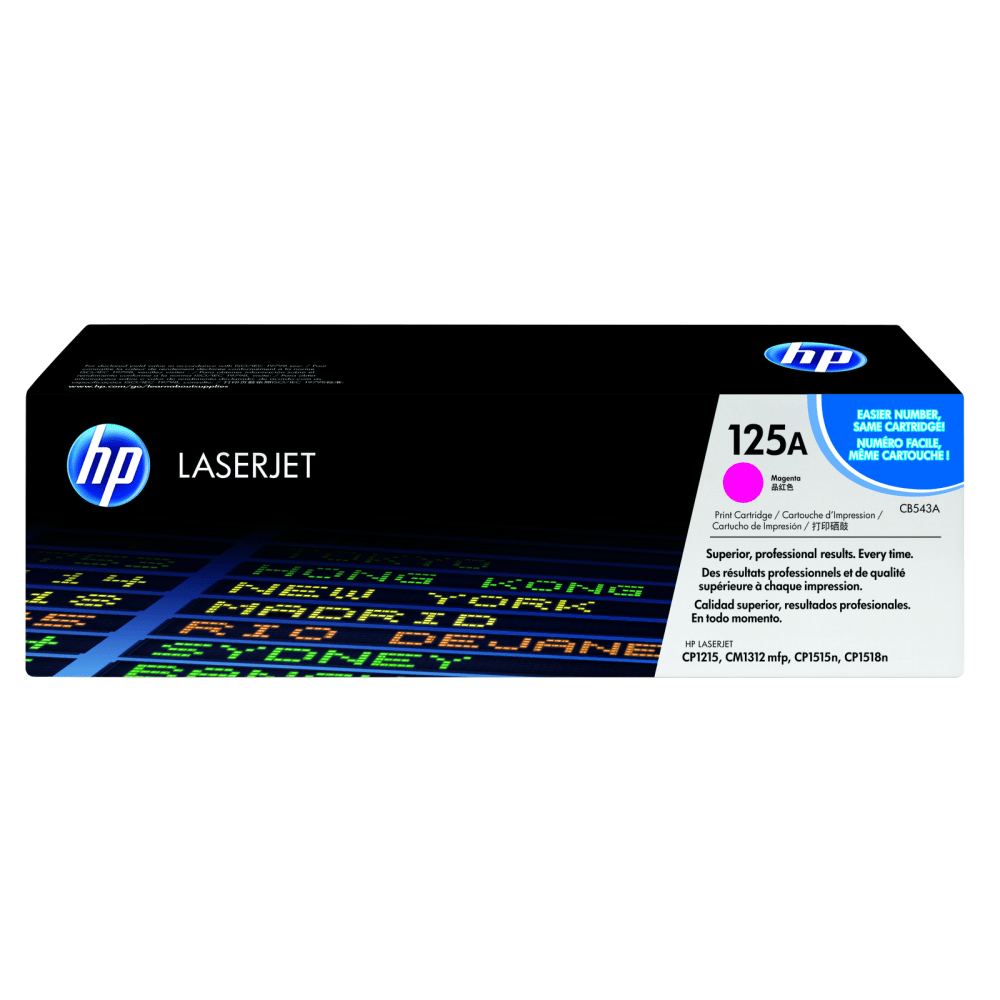 HP 125A Magenta Toner Cartridge, CB543A