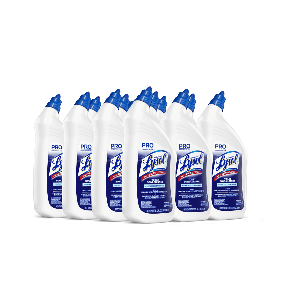 Lysol Professional Disinfectant Power Toilet Bowl Cleaner, 32 Oz., Case Of 12