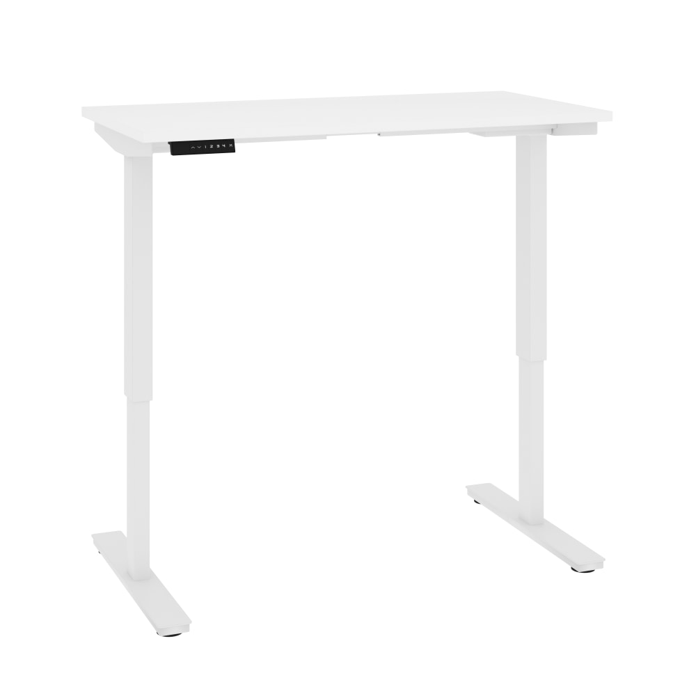 Bestar Universel Electric 48inW Height-Adjustable Standing Desk, Electric, White