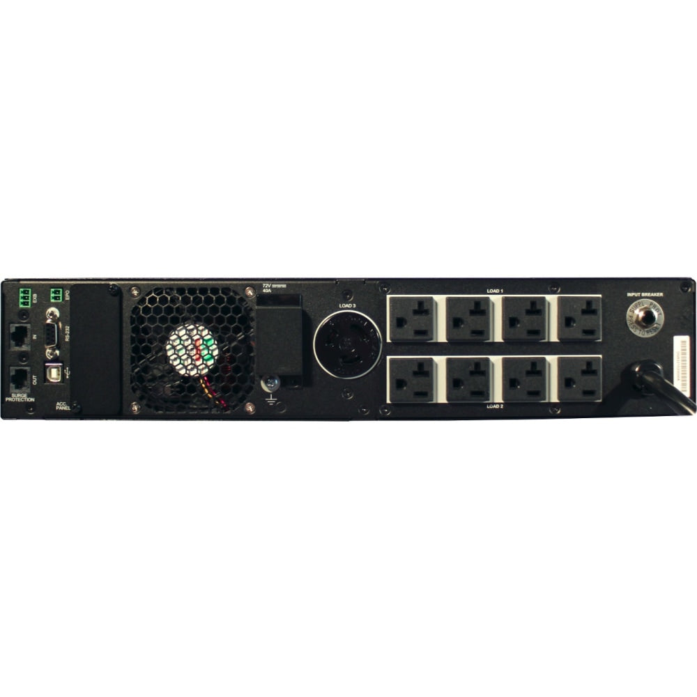 Minuteman EXR 2000VA Tower/Rack/Wall Mountable UPS - 2U Tower/Rack/Wall Mountable - AVR - 4.50 Minute Stand-by - 120 V AC Input - 120 V AC, 230 V AC Output - Single Phase - Serial Port - 8 x NEMA 5-20R