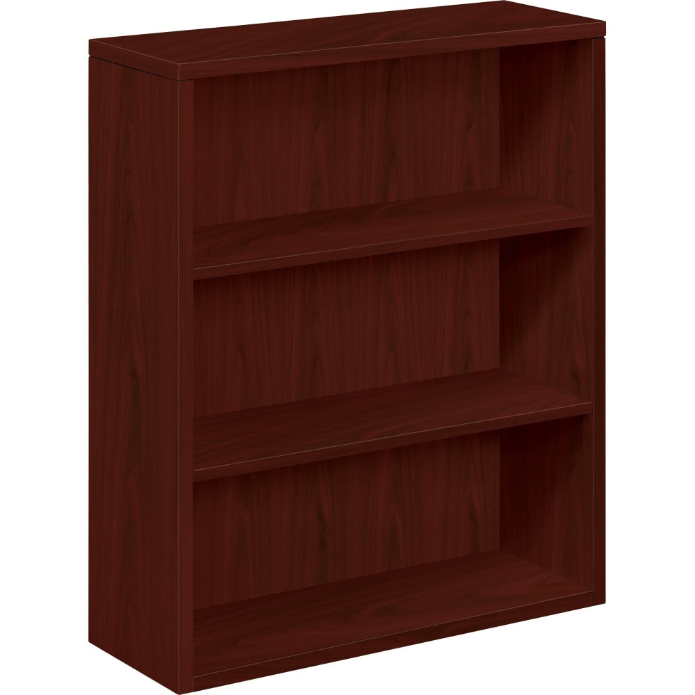 HON 10500 43inH 3-Shelf Bookcase With Fixed Shelves, Mahogany