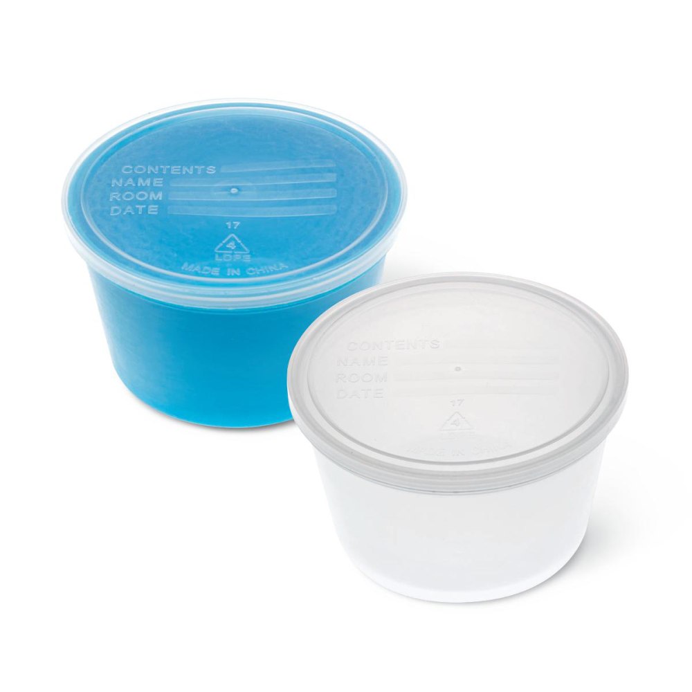 Medline Denture Containers, Aqua, Pack Of 250