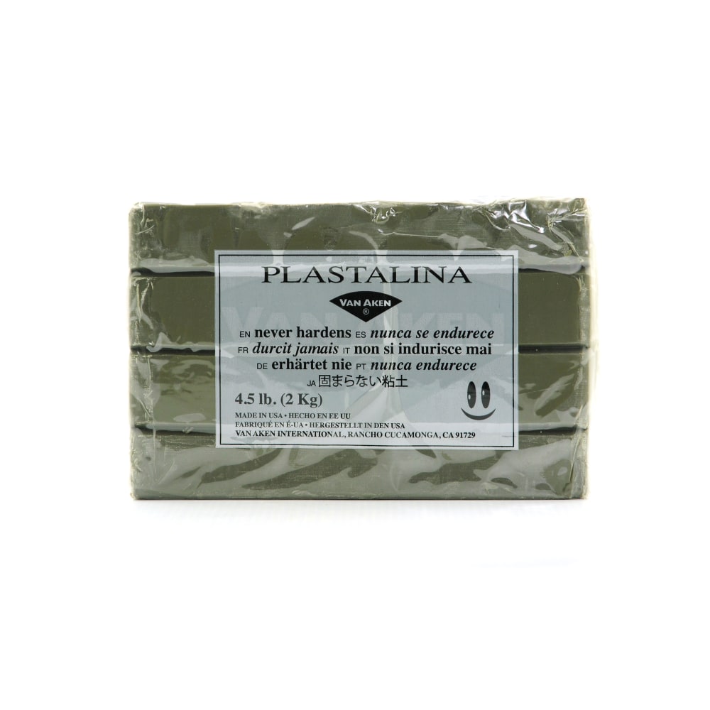 Van Aken Plastalina Modeling Clay, 4 1/2 Lb, Gray