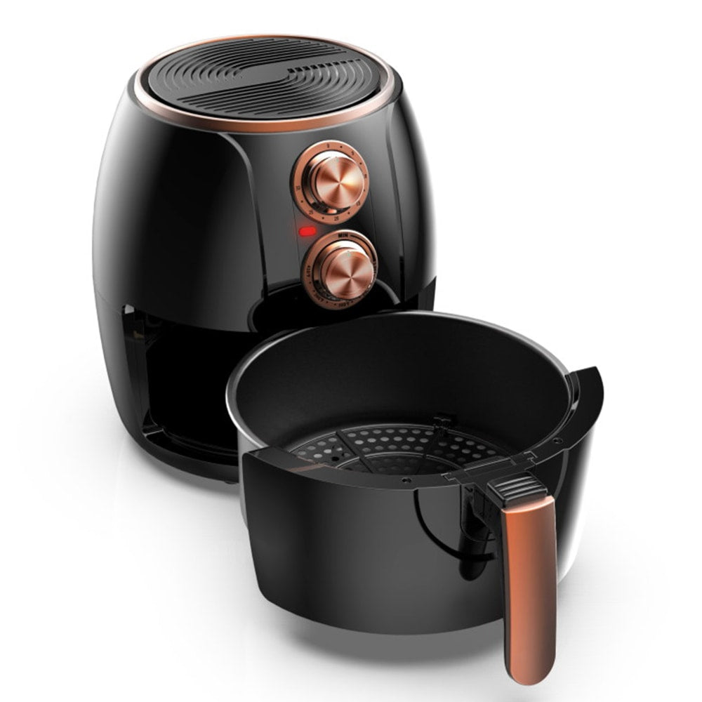 Brentwood 3.2 Qt Electric Air Fryer With Timer And Temp Control, Black/Bronze