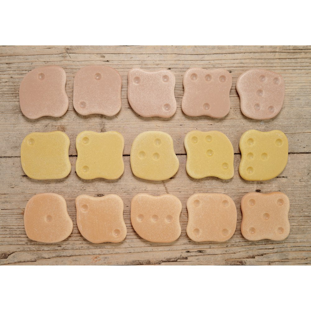 Yellow Door Tactile Array Stones, Assorted Colors, Set Of 15 Stones