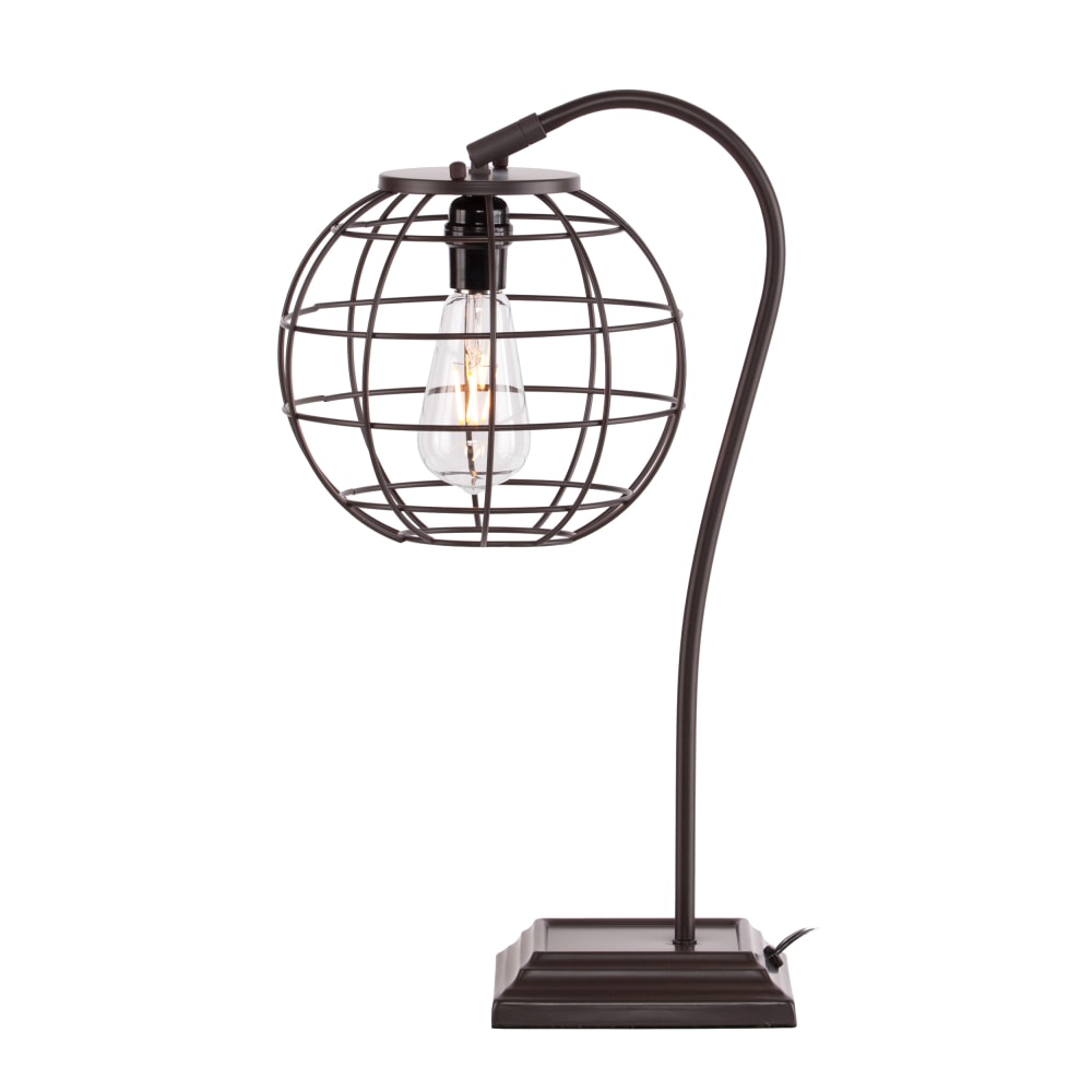 SEI Furniture Zaine Table Lamp, 23inH, Chocolate