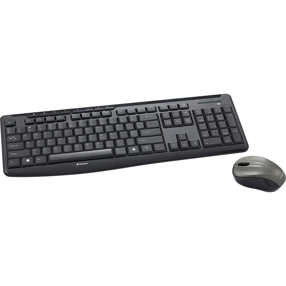 Verbatim Silent USB Wireless Mouse and Keyboard, Black