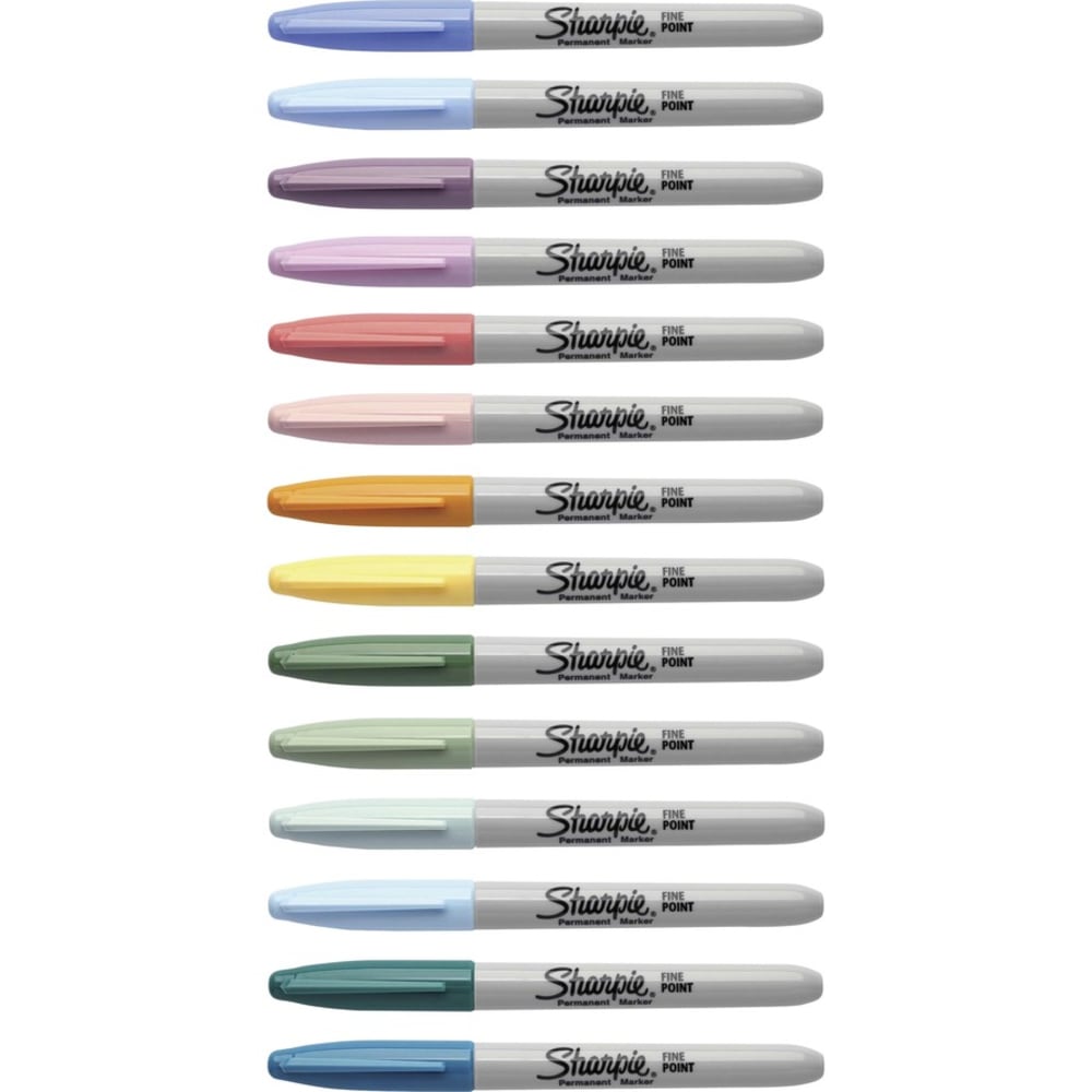 Sharpie Mystic Gems Permanent Markers - Fine Marker Point - Multi - 14 / Pack