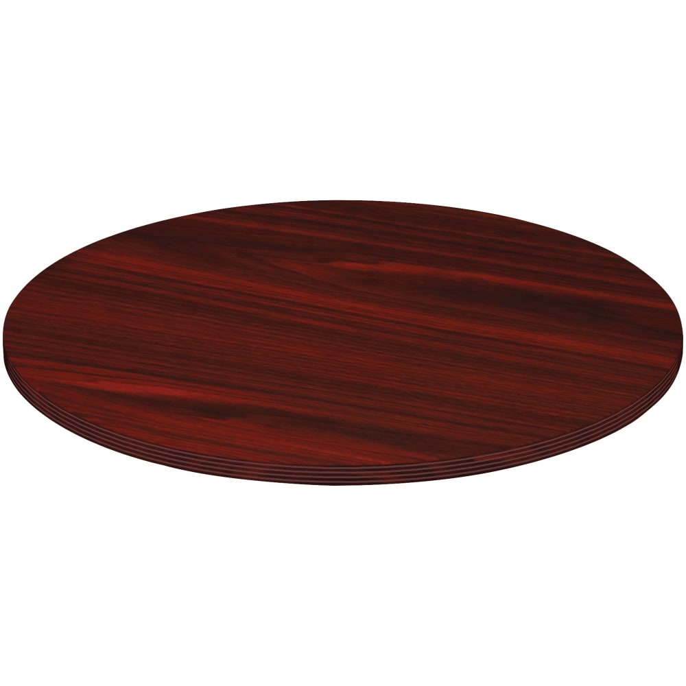 Lorell Chateau Series Round Conference Table Top, 42inW, Mahogany