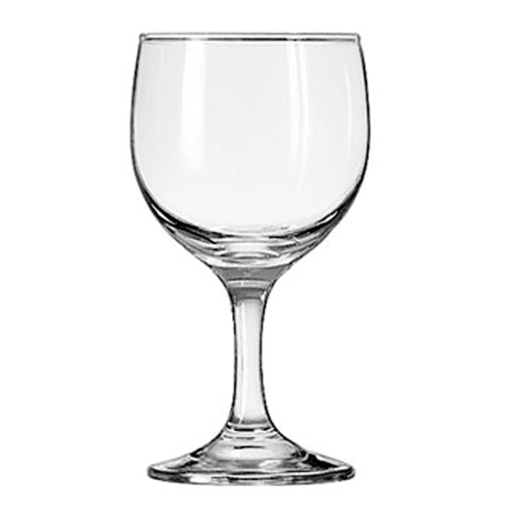 Libbey Glassware Embassy Wine Glasses, 8.5 Oz, 5 5/8inH, Clear, Pack Of 24 Glasses