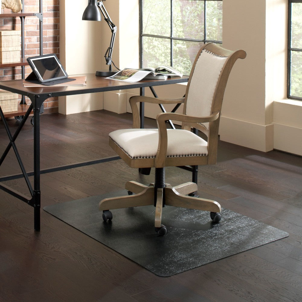 ES Robbins TrendSetter Vinyl Chair Mat For Hard Floors, 36in x 48in, Black