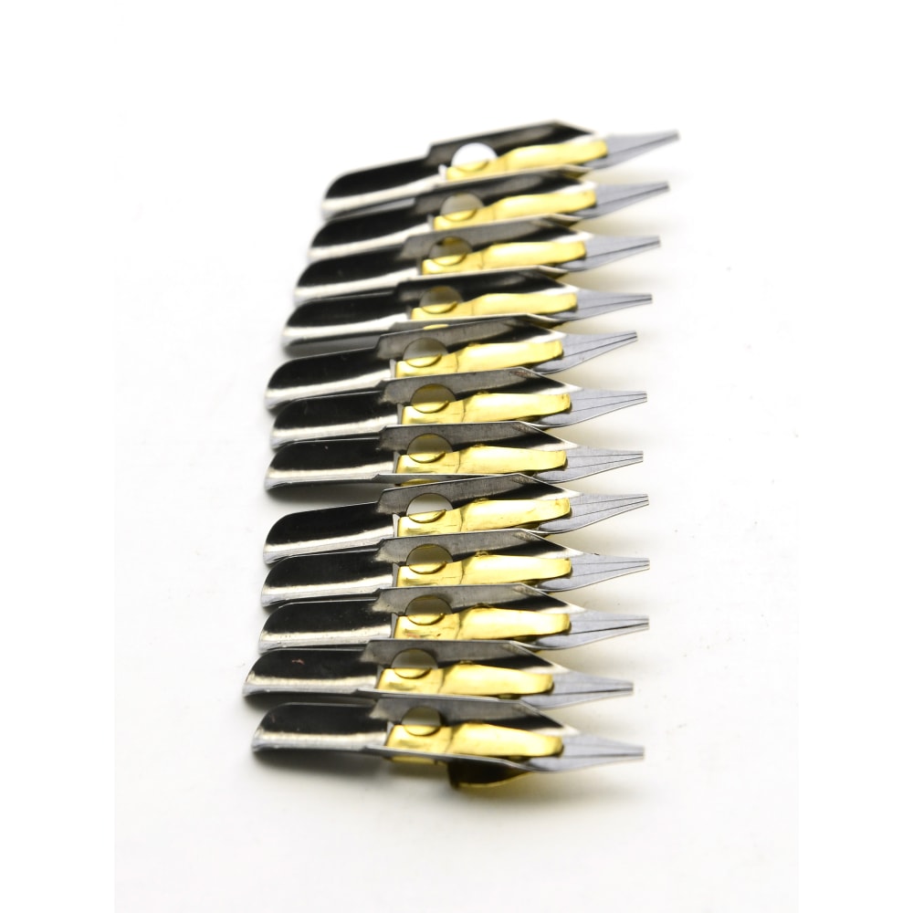 Speedball Flat Pen Nibs, C-1, Box Of 12 Nibs