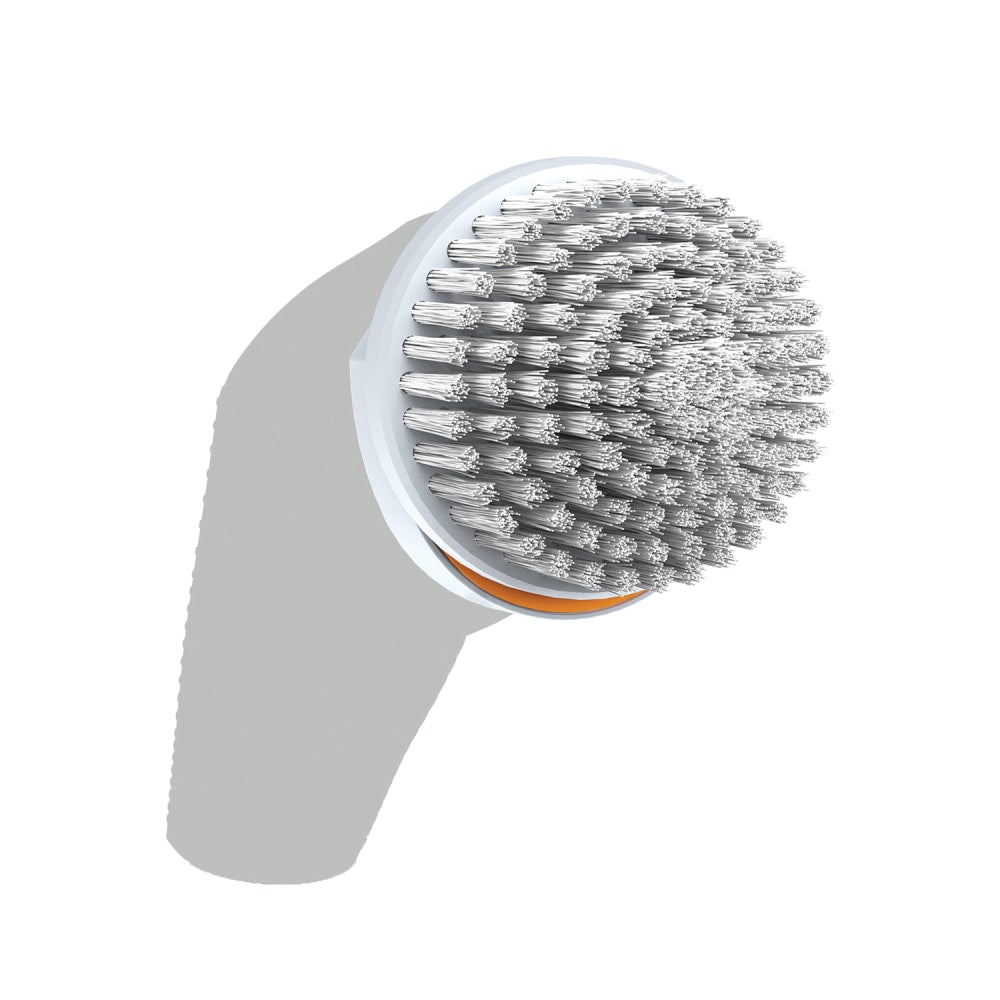 Skadu Power Scrubber Attachment Kit With Corner And Flat Bristle Brushes, White