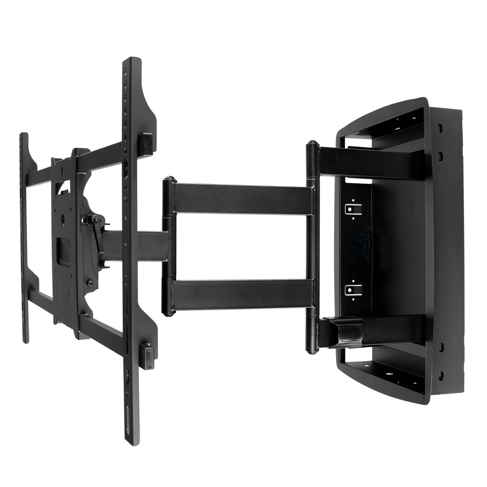 Mount-It! MI-381 Recessed TV Wall Mount, 18inH x 29inW x 5inD, Black