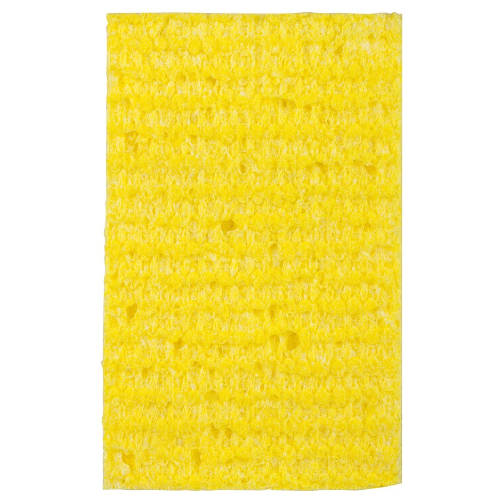 3M Scotch-Brite Cellulose Medium-Duty Scrubbing Sponge, 6 1/4inH x 3 1/2inW x 3/4inD, Yellow/Green