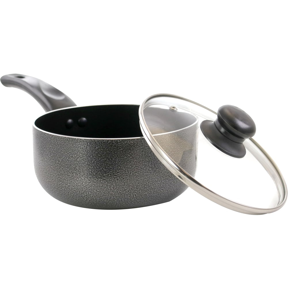 Better Chef Aluminum Saucepan, 2-Quart, Gray