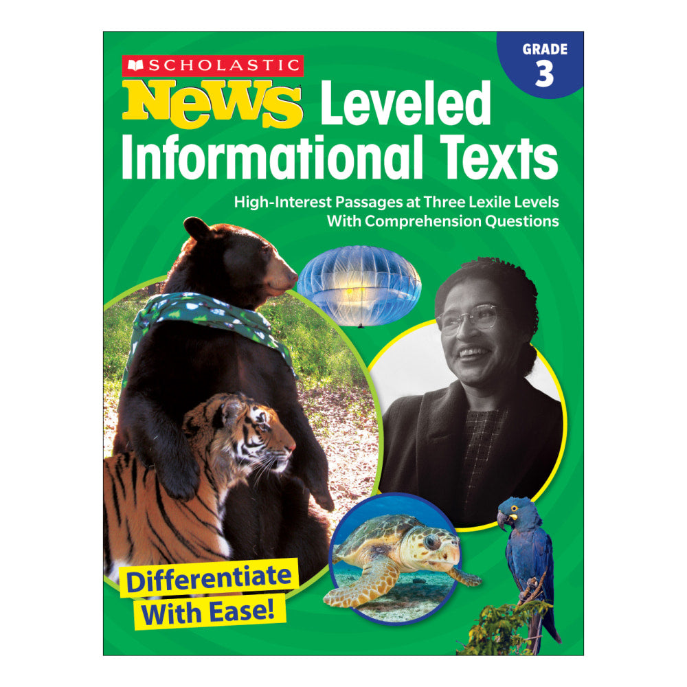 Scholastic News Leveled Informational Texts Activity Book, Grade 3