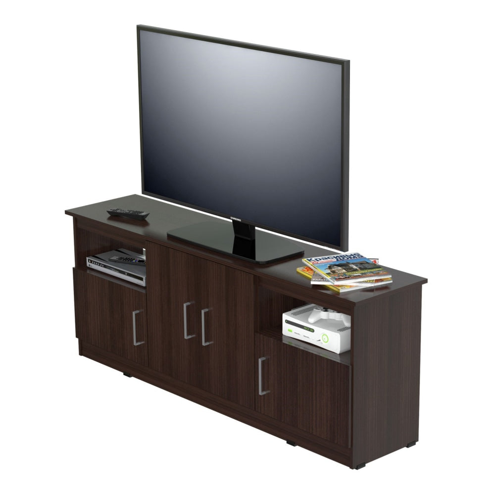 Inval Flat Screen TV Stand For 60in TVs, 63inW, Espresso Wengue