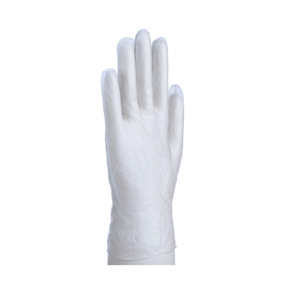 Daxwell Disposable Vinyl Gloves, Medium, Clear, 100 Gloves Per Box