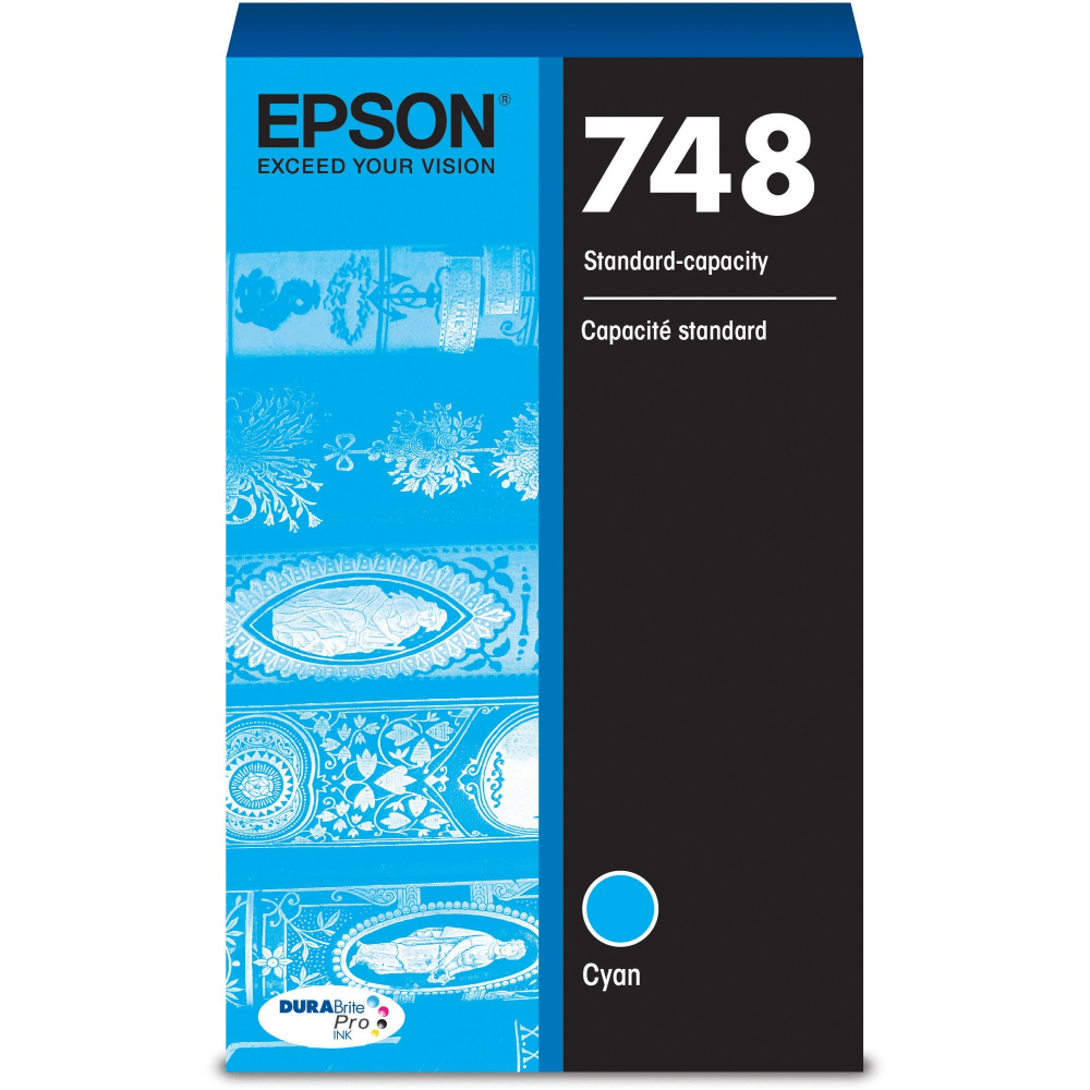 Epson DURABrite Pro 748 Original Standard Yield Inkjet Ink Cartridge - Cyan - 1 Each - 1500 Pages