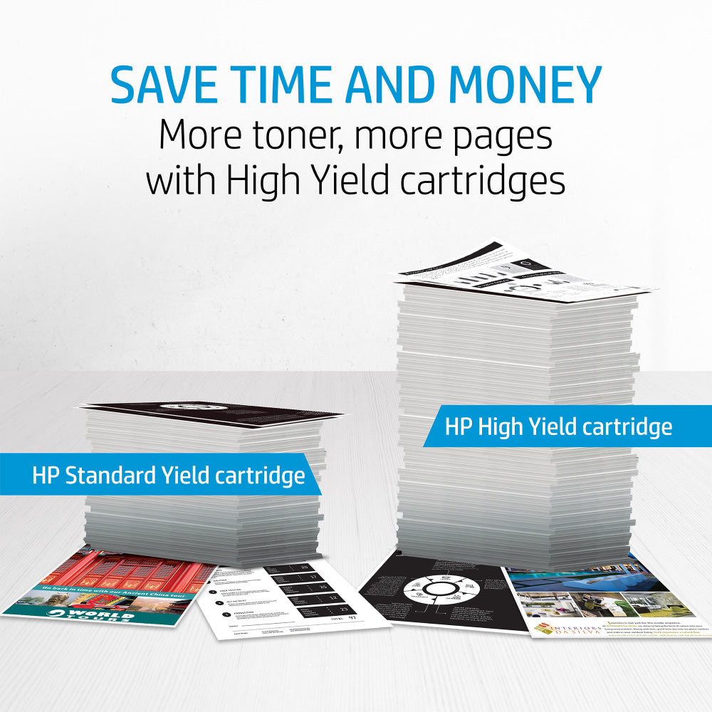 HP 55X Black High Yield Toner Cartridges, Pack Of 2, CE255XD