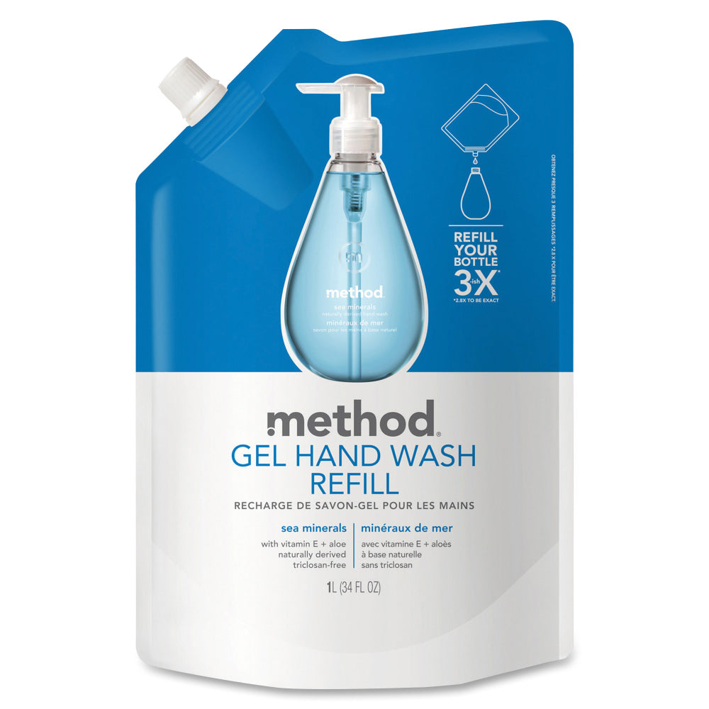 Method Gel Hand Wash Soap, Sea Minerals Scent, 33.8 Oz Bottle