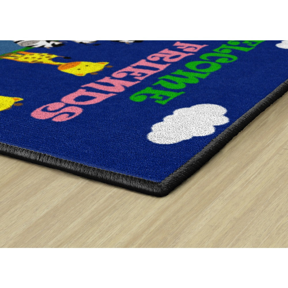 Flagship Carpets Friends Safari Welcome Mat, 2ftH x 3ftW