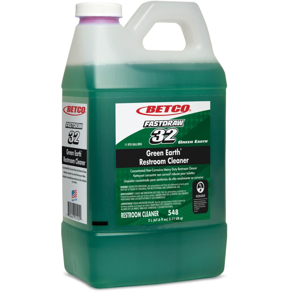 Betco Green Earth Restroom Cleaner, 67.6 Oz Bottle, Case Of 4