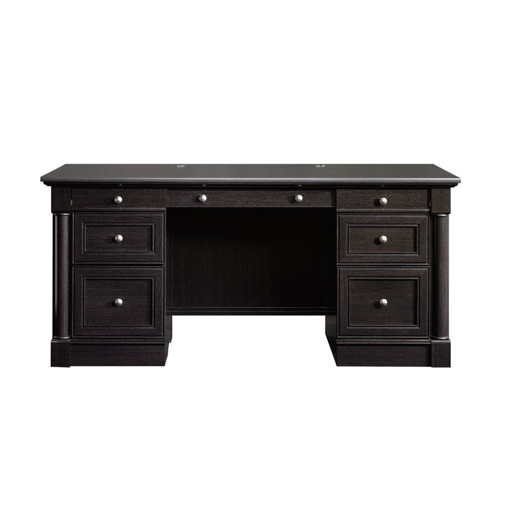 Sauder Palladia 66inW Executive Computer Desk, Wind Oak