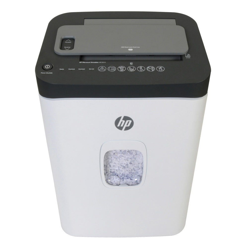 HP AF2014 200-Sheet Microcut Heavy-Duty Auto-Feed Shredder, 91031K